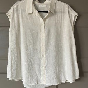 Vici Life of Ease Linen Blend Button Up